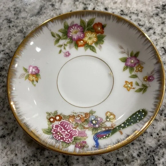 Vintage Royal Halsey China Teacup And Saucer Set! - Picture 2 of 7